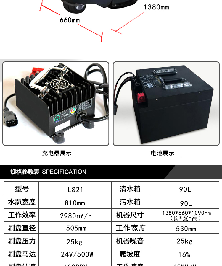 理仕LS21駕駛式洗地機(圖9)